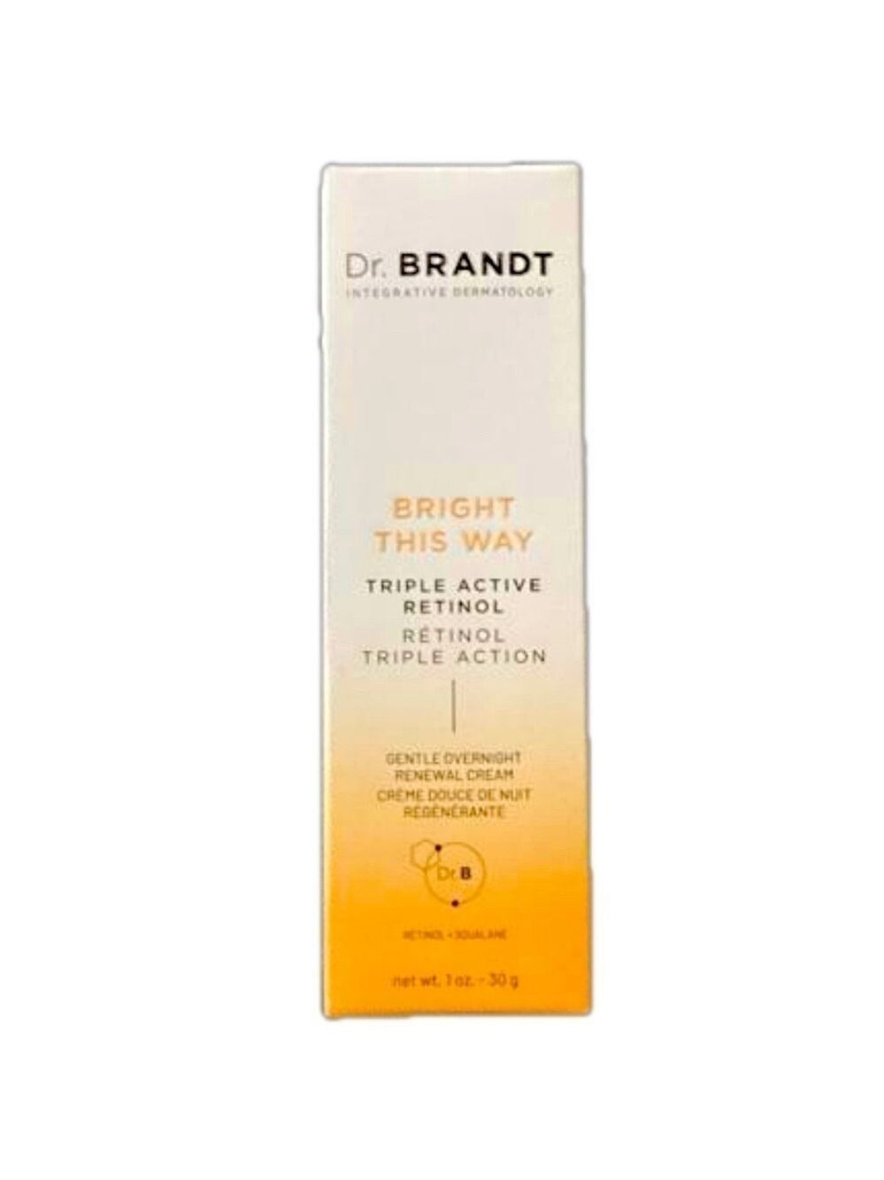 Dr. Brandt Bright This Way Triple Active Retinol Cream Renewal Lotion NWT